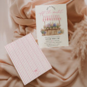 彼女は市場から飛び出したピンクのブライダルシャワー 招待状