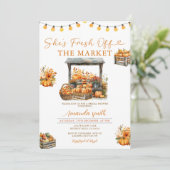彼女は市場のカボチャのブライダルシャワーから出ている 招待状 (スタンド正面)