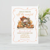 彼女は市場のカボチャのブライダルシャワーから出ている 招待状 (スタンド正面)