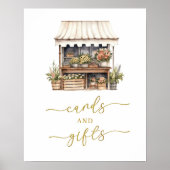 彼女は市場のカードとギフトのパーティーのサインをオフ ポスター (正面)