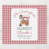 彼女は市場のクリスマスブライダルシャワーを出たばかりだ ビールラベル (シングルラベル)