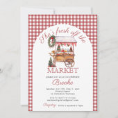 彼女は市場のクリスマスブライダルシャワーを出たばかりだ 招待状 (正面)