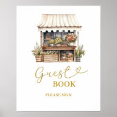 彼女は市場のゲストブックのパーティーのサインから外れている ポスター (正面)