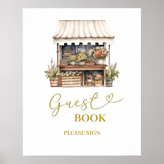 彼女は市場のゲストブックのパーティーのサインから外れている ポスター (正面)