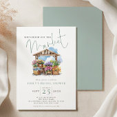 彼女は市場のセージブライダルシャワーをオフに 招待状