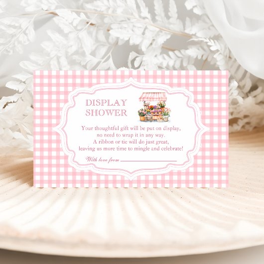 彼女は市場のディスプレイシャワーを新鮮にしている エンクロージャーカード