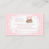 彼女は市場のディスプレイシャワーを新鮮にしている エンクロージャーカード (正面)