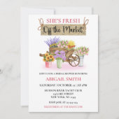 彼女は市場のフローラを離れてい素朴る 招待状 (正面)