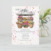 彼女は市場のフローラショップブライダルシャワーから外れている 招待状 (スタンド正面)