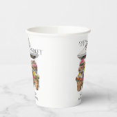 彼女は市場のフローラショップブライダルシャワーから外れている 紙コップ (左)