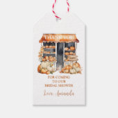 彼女は市場のフローラブライダルシャワー ギフトタグ (正面)