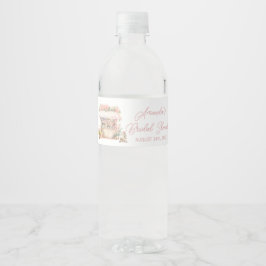 彼女は市場のフローラブライダルシャワー ペットボトルラベル