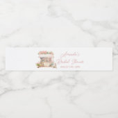 彼女は市場のフローラブライダルシャワー ペットボトルラベル (シングルラベル)