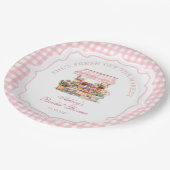 彼女は市場のフローラブライダルシャワー ペーパープレート (アングル)