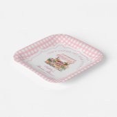 彼女は市場のフローラブライダルシャワー ペーパープレート (傾斜あり)