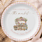 彼女は市場のフローラブライダルシャワー ペーパープレート