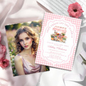 彼女は市場のフローラブライダルシャワー 招待状