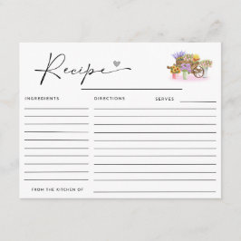 彼女は市場のフローラレシピを離れている エンクロージャーカード