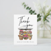 彼女は市場のフローラ店サンキューカードを離れている シーズンカード (スタンド正面)