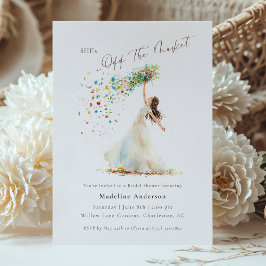 彼女は市場のブライダルシャワーから外れお洒落た 招待状