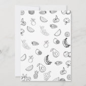 彼女は市場のブライダルシャワーから生まれお洒落た 招待状 (裏面)