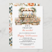 彼女は市場のブライダルシャワーの招待状をオフにしている シーズンカード (正面/裏面)