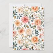 彼女は市場のブライダルシャワーの招待状をオフにしている 招待状 (裏面)