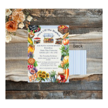 彼女は市場のブライダルシャワーの招待状をオフにしている