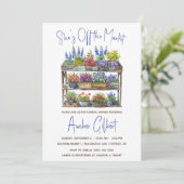 彼女は市場のブライダルシャワーの招待状をオフにしている 招待状 (スタンド正面)