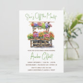 彼女は市場のブライダルシャワーの招待状をオフにしている 招待状 (スタンド正面)