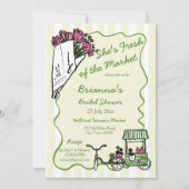 彼女は市場のブライダルシャワーを知っている 招待状 (正面)