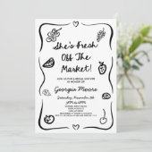 彼女は市場のブライダルシャワーを離れていお洒落る 招待状 (スタンド正面)