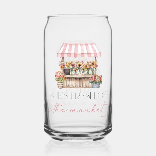 彼女は市場のブライダルシャワーを離れている ガラス缶 (裏面)