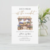 彼女は市場のブライダルシャワーを離れている 招待状 (スタンド正面)
