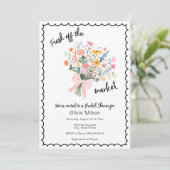 彼女は市場のブライダルシャワーを離れている 招待状 (スタンド正面)