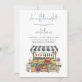 彼女は市場のブライダルシャワーを離れている 招待状 (正面)