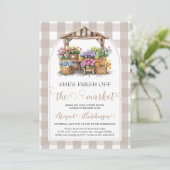 彼女は市場のブライダルシャワーを離れている 招待状 (スタンド正面)