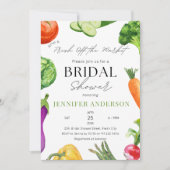 彼女は市場のブライダルシャワーを離れている 招待状 (正面)