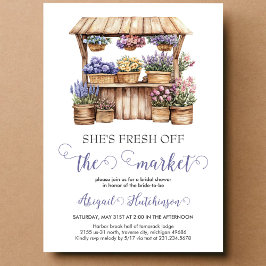 彼女は市場のブライダルシャワーを離れている 招待状