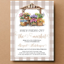彼女は市場のブライダルシャワーを離れている 招待状