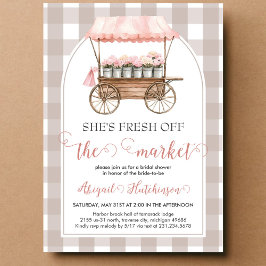 彼女は市場のブライダルシャワーを離れている 招待状