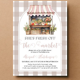 彼女は市場のブライダルシャワーを離れている 招待状