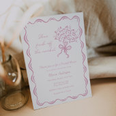 彼女は市場のブライダルシャワーを離れている 招待状