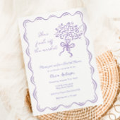 彼女は市場のブライダルシャワーを離れている 招待状