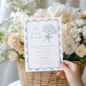 彼女は市場のブライダルシャワーを離れている 招待状