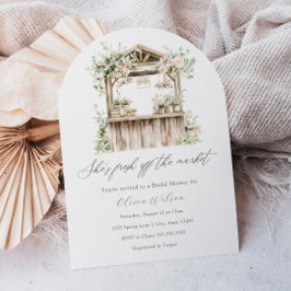 彼女は市場のブライダルシャワーを離れている 招待状