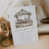 彼女は市場のブライダルシャワーを離れている 招待状