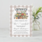 彼女は市場のブライダルシャワーを離れている 招待状 (スタンド正面)