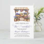 彼女は市場のブライダルシャワーを離れている 招待状 (スタンド正面)