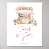 彼女は市場のブライダルシャワーカードとギフトをオフにしている ポスター (正面)